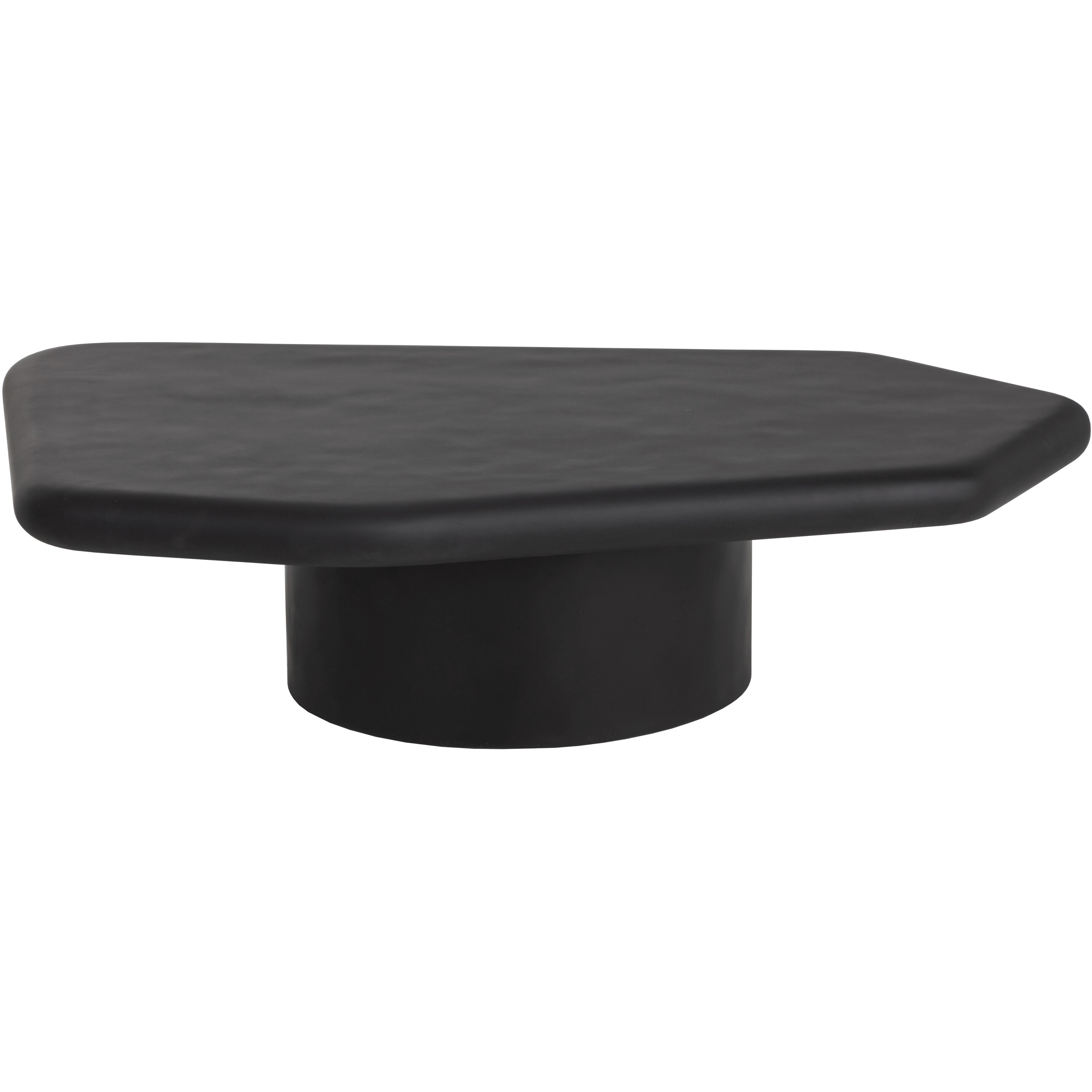 Detti 47.25 X 31 inch Matte Black Outdoor Coffee Table